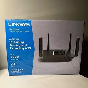 Linksys Max- Stream Tri- Band Mesh WiFi 5 Router, AC2200,‎ MR8300